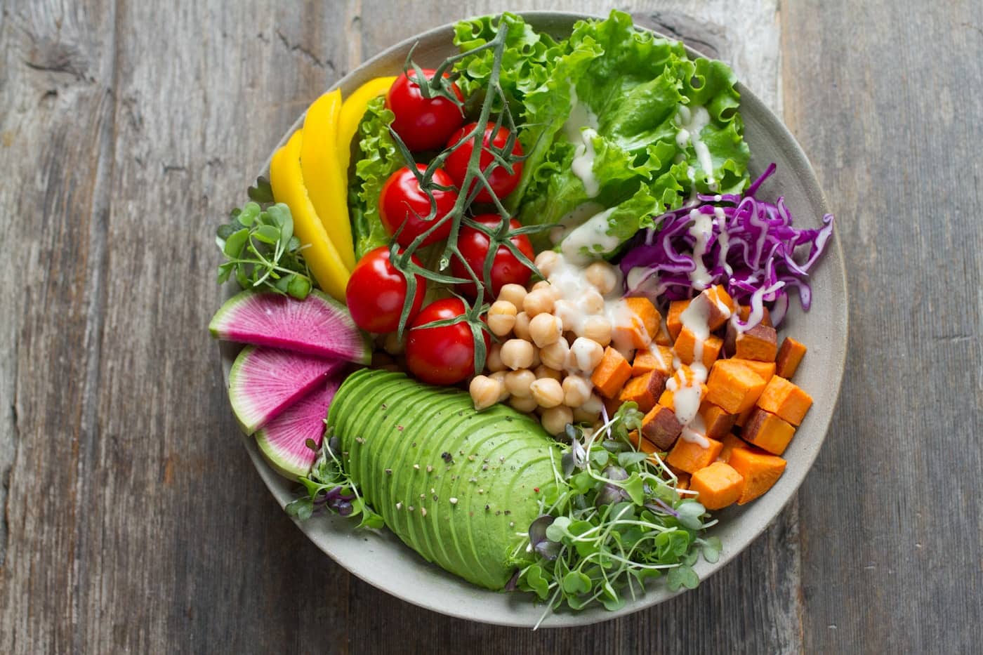 A colourful Healthy Nest bowl